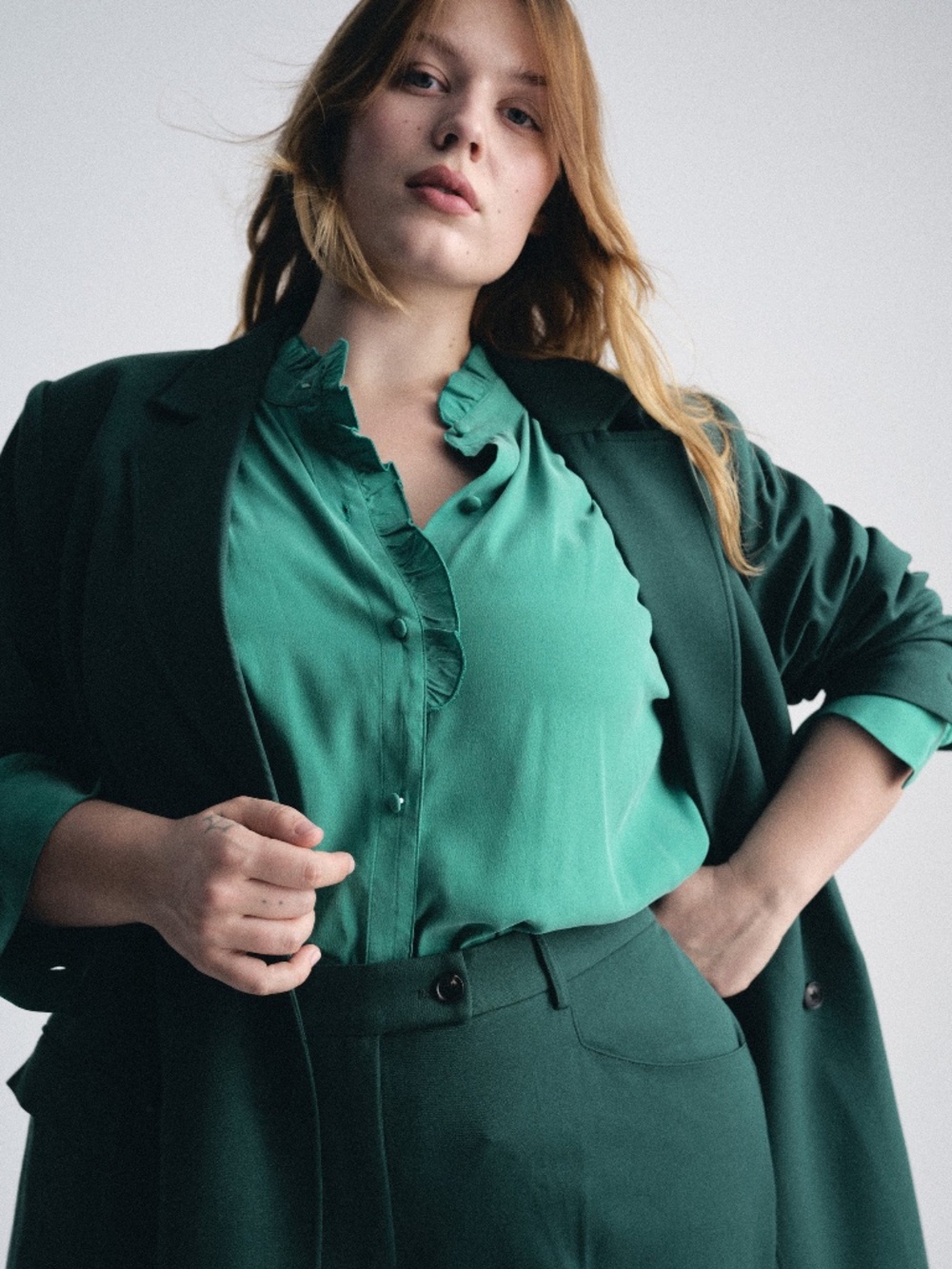 Universal Standard Endora Stretch Cupro Blouse Size Small (14-16) NWT